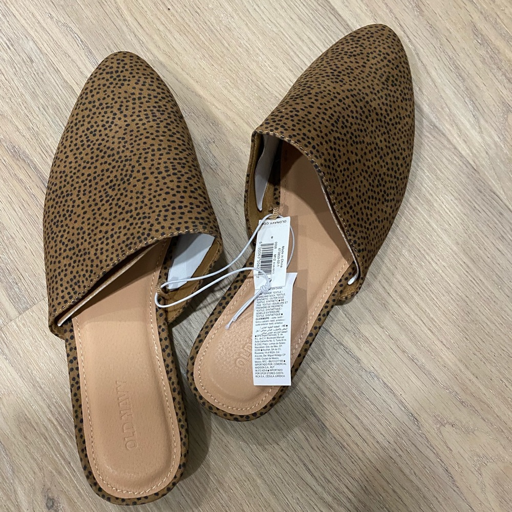 COPY - Old Navy Faux Suede Pointy Toe Mule Flats